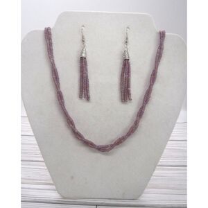 Necklace & Earring Set Purples